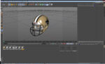 New Orleans Saints Football Player Helmet