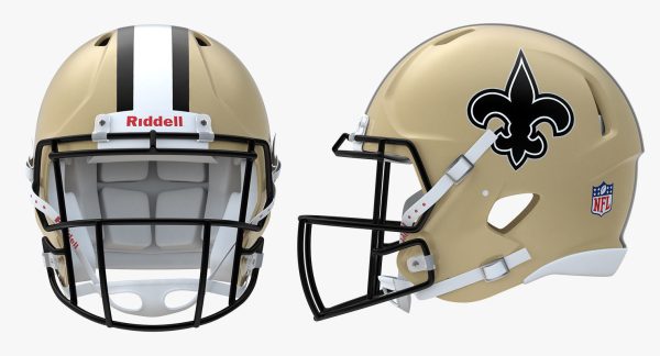 New Orleans Saints Football Player Helmet