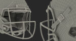 New Orleans Saints Football Player Helmet