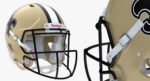 New Orleans Saints Football Player Helmet