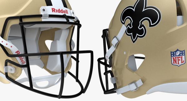 New Orleans Saints Football Player Helmet