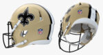 New Orleans Saints Football Player Helmet