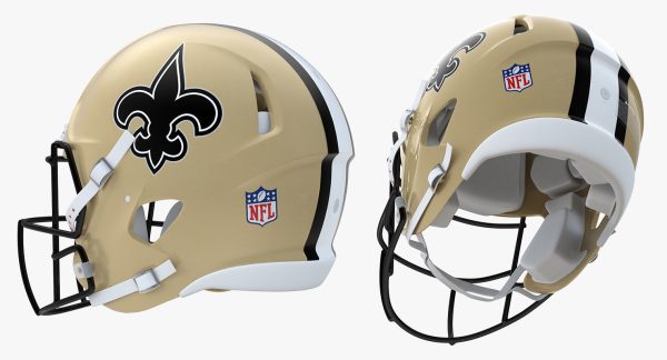 New Orleans Saints Football Player Helmet
