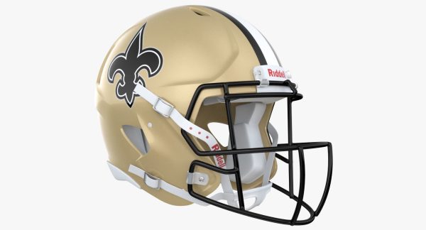 New Orleans Saints Football Player Helmet