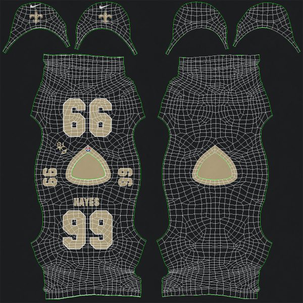 New Orleans Saints Football Top Uniform