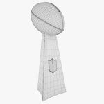 NFL Vince Lombardi Trophy 3D Model