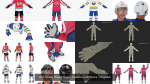 NHL Hockey Players Rigged Collection of 20 Teams