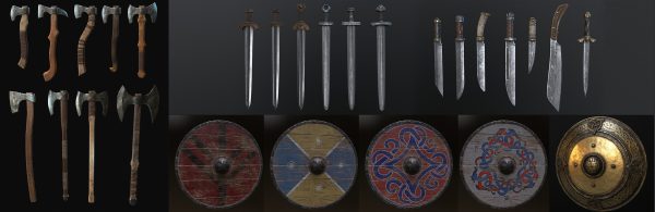 Nordic style weapon pack