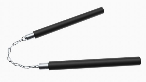 Nunchaku with chain light plastic