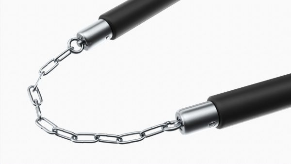 Nunchaku with chain light plastic