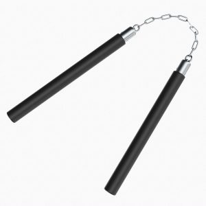 Nunchaku with chain light plastic