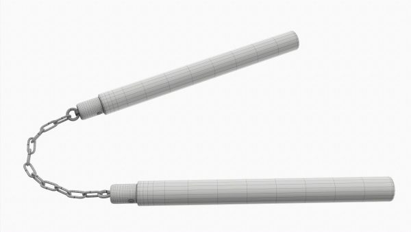 Nunchaku with chain light plastic