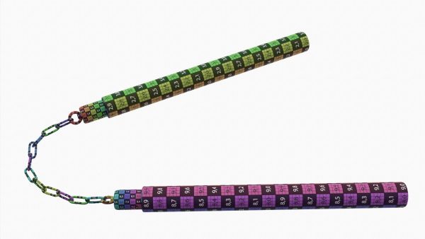 Nunchaku with chain light plastic