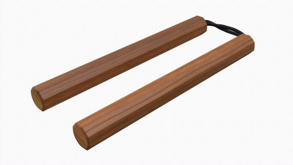 Nunchaku wood octagonal lace