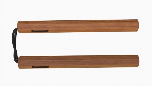 Nunchaku wood octagonal lace
