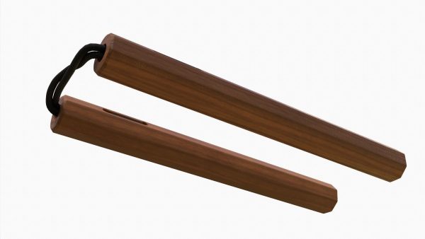 Nunchaku wood octagonal lace