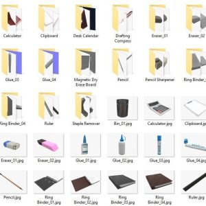 office-desk-accessories-3d-model-obj