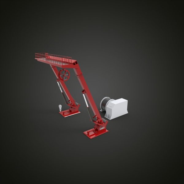 Offshore crane and deck crane 1