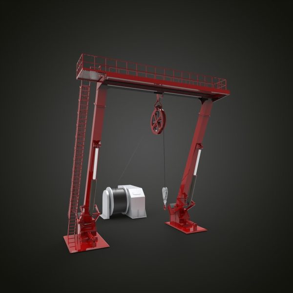 Offshore crane and deck crane 1