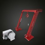 Offshore crane and deck crane 1