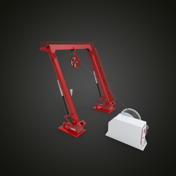 Offshore crane and deck crane 1