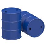 Oil Barrel blue