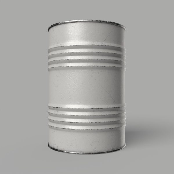 Oil Barrel Drum Metal Rusty Red Blue