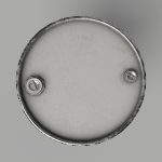 Oil Barrel Drum Metal Rusty Red Blue