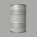 Oil Barrel Drum Metal Rusty Red Blue