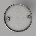 Oil Barrel Drum Metal Rusty Red Blue