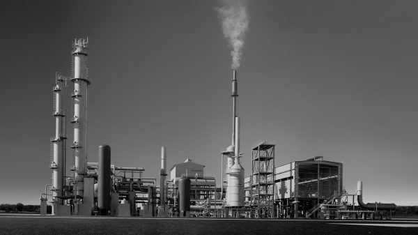Oil Refinery Low Poly Model