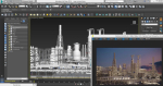 OilField oil refinery with smoke