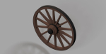 old cart wheel