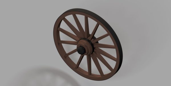 old cart wheel