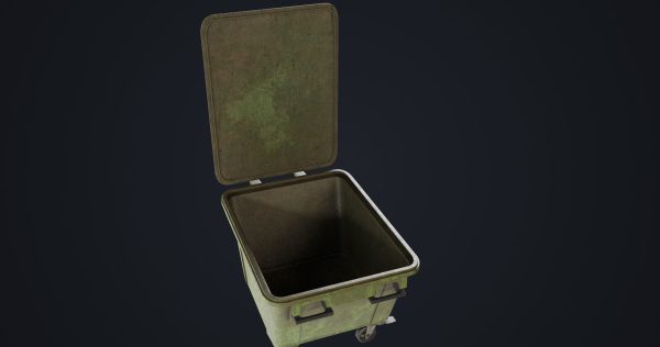 Old Dirty Dustbin All PBR Unity UE Textures Included