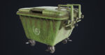 Old Dirty Dustbin All PBR Unity UE Textures Included