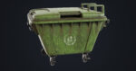 Old Dirty Dustbin All PBR Unity UE Textures Included