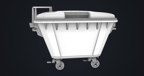 Old Dirty Dustbin All PBR Unity UE Textures Included