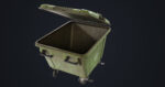 Old Dirty Dustbin All PBR Unity UE Textures Included