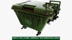 Old Dirty Dustbin All PBR Unity UE Textures Included