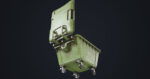 Old Dirty Dustbin All PBR Unity UE Textures Included