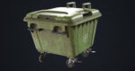 Old Dirty Dustbin All PBR Unity UE Textures Included