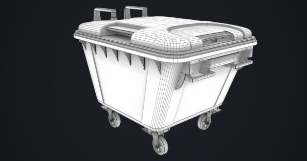 Old Dirty Dustbin All PBR Unity UE Textures Included