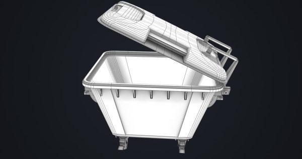 Old Dirty Dustbin All PBR Unity UE Textures Included
