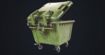 Old Dirty Dustbin All PBR Unity UE Textures Included