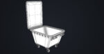 Old Dirty Dustbin All PBR Unity UE Textures Included