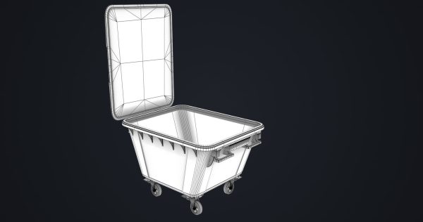 Old Dirty Dustbin All PBR Unity UE Textures Included