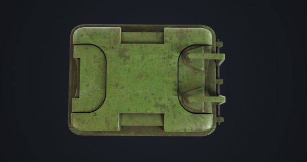 Old Dirty Dustbin All PBR Unity UE Textures Included
