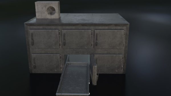 Old Dirty Morgue Drawer - Mortuary Fridge