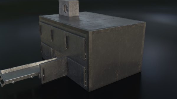 Old Dirty Morgue Drawer - Mortuary Fridge